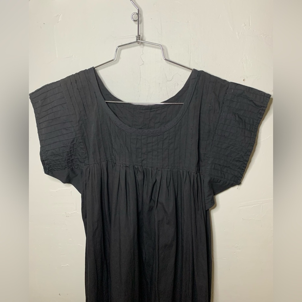Vintage Handmade Pleated Floral House Dress/ Muumuu​ - Picture 14 of 14